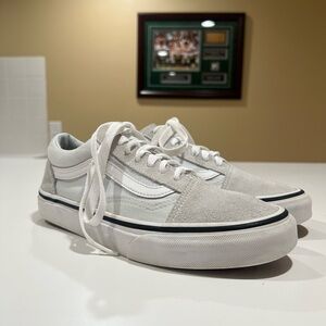Vans White Suede Sneakers